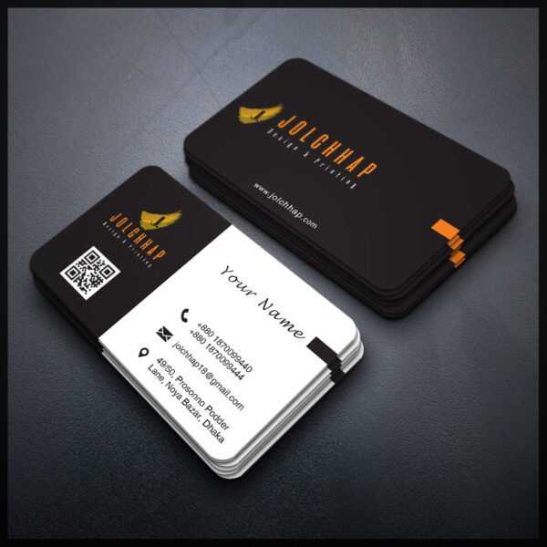 Back To Back Round Cutting Business Card