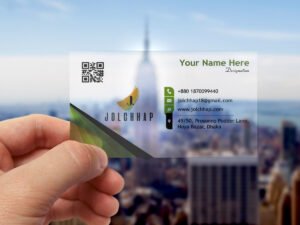 Premium Transparent Business Card