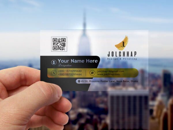 Premium Transparent Business Card