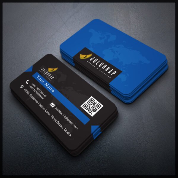 Back To Back Round Cutting Business Card