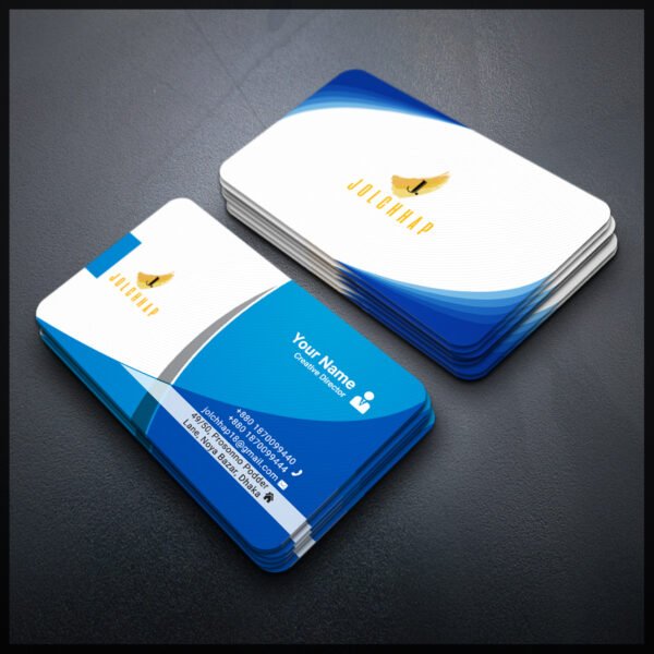 Back To Back Round Cutting Business Card