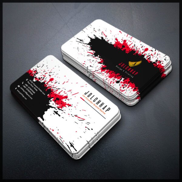 Back To Back Round Cutting Business Card