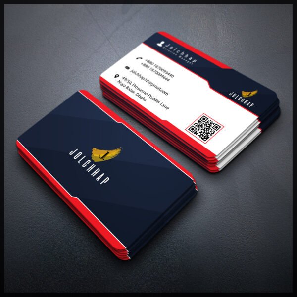 Back To Back Round Cutting Business Card