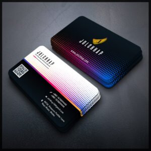 Back To Back Round Cutting Business Card