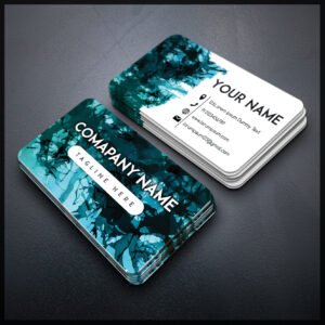 Back To Back Round Cutting Business Card
