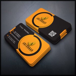 Back To Back Round Cutting Business Card