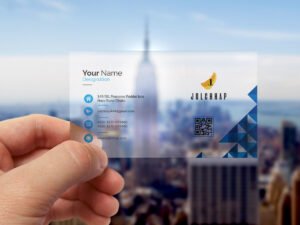 Premium Transparent Business Card