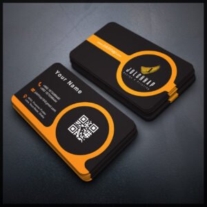 Back To Back Round Cutting Business Card
