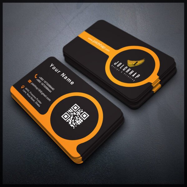 Back To Back Round Cutting Business Card