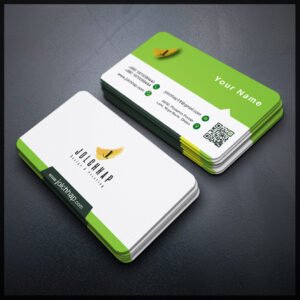 Back To Back Round Cutting Business Card