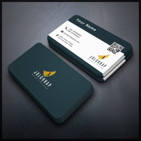 Back To Back Round Cutting Business Card