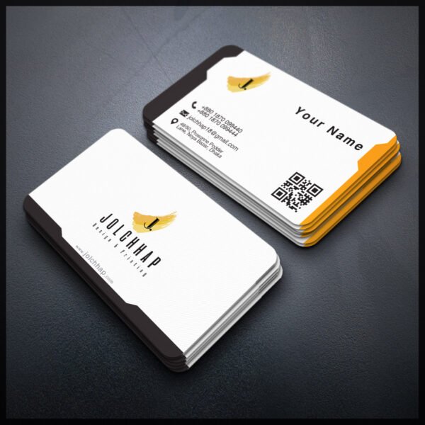 Back To Back Round Cutting Business Card