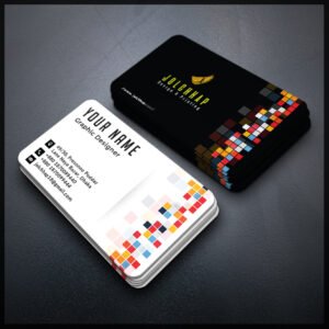 Back To Back Round Cutting Business Card
