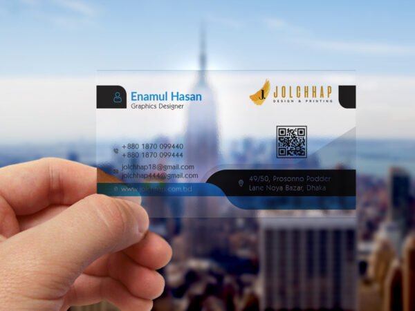 Premium Transparent Business Card