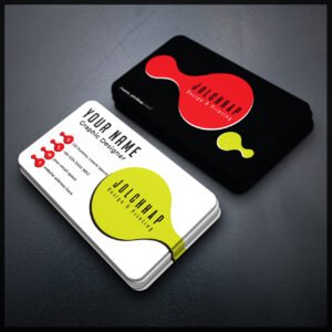 Back To Back Round Cutting Business Card
