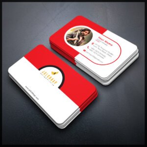 Back To Back Round Cutting Business Card