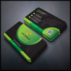 Back To Back Round Cutting Business Card