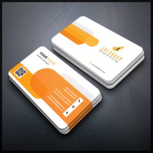 Back To Back Round Cutting Business Card