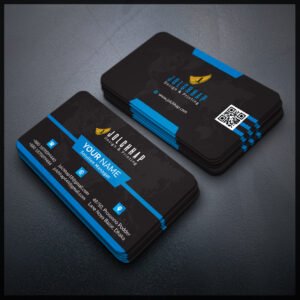 Back To Back Round Cutting Business Card