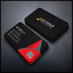 Back To Back Round Cutting Business Card