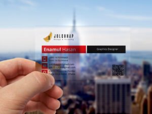 Premium Transparent Business Card