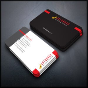 Back To Back Round Cutting Business Card