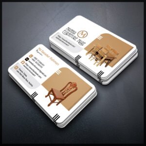 Back To Back Round Cutting Business Card