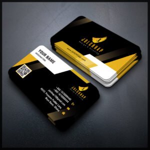 Back To Back Round Cutting Business Card