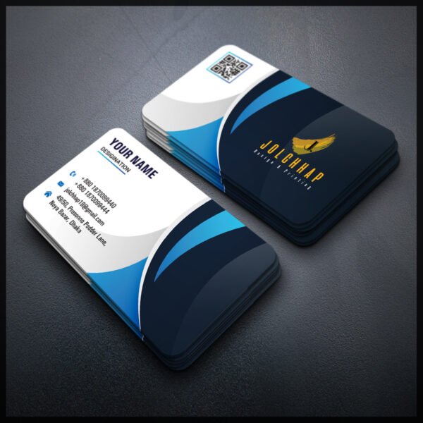 Back To Back Round Cutting Business Card
