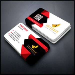 Back To Back Round Cutting Business Card