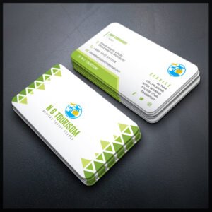 Back To Back Round Cutting Business Card