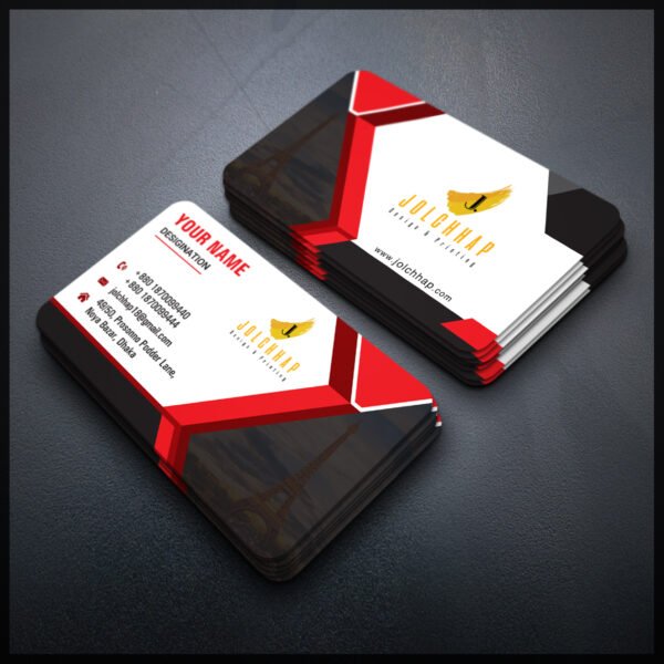 Back To Back Round Cutting Business Card