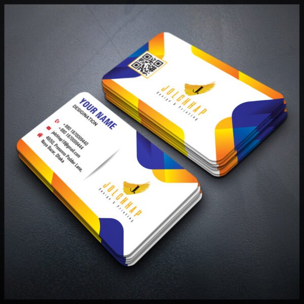 Back To Back Round Cutting Business Card