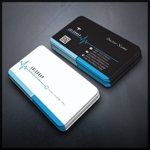 Back To Back Round Cutting Business Card