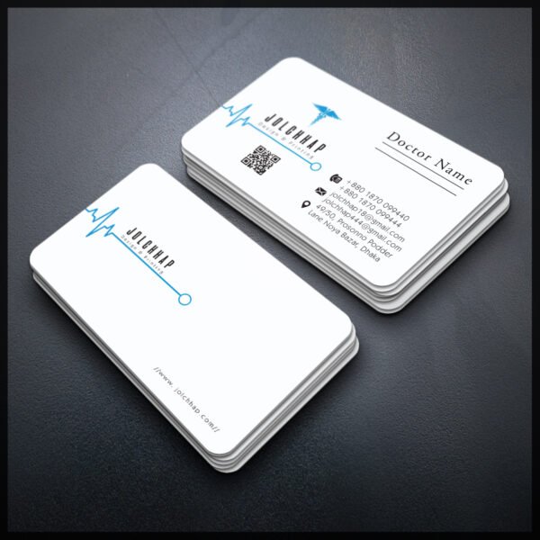 Back To Back Round Cutting Business Card