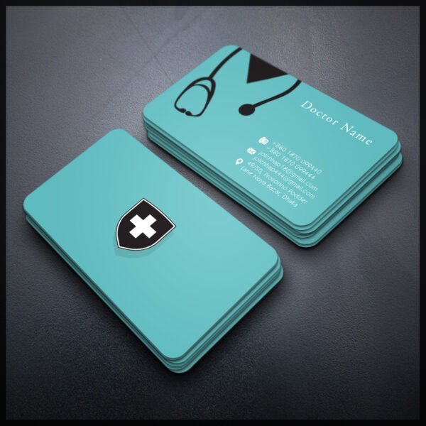 Back To Back Round Cutting Business Card