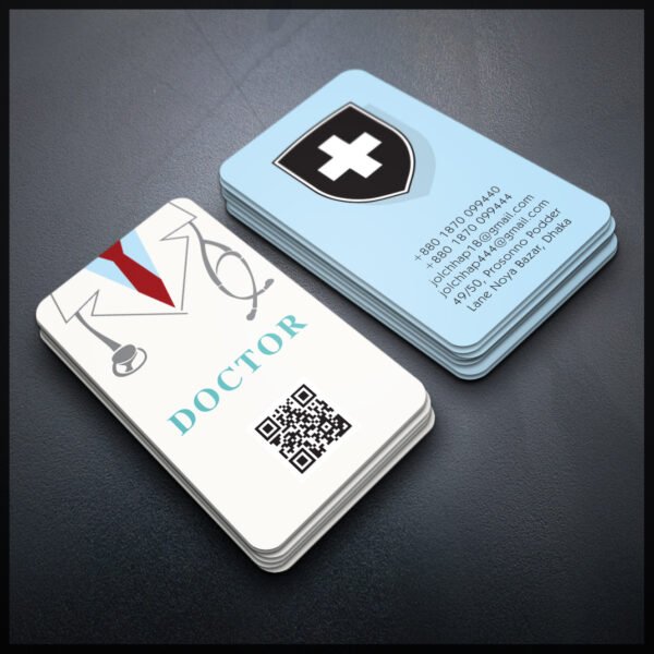 Back To Back Round Cutting Business Card