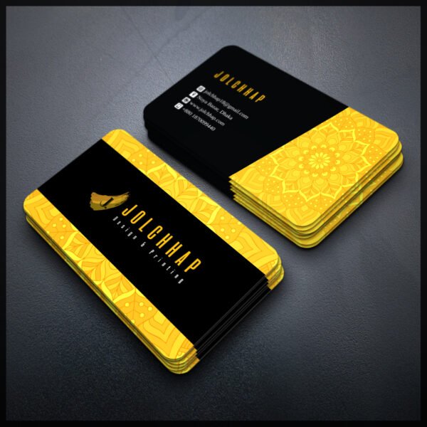 Back To Back Round Cutting Business Card