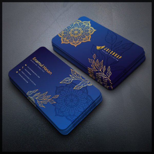 Back To Back Round Cutting Business Card