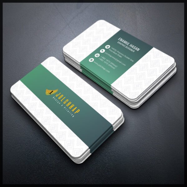 Back To Back Round Cutting Business Card