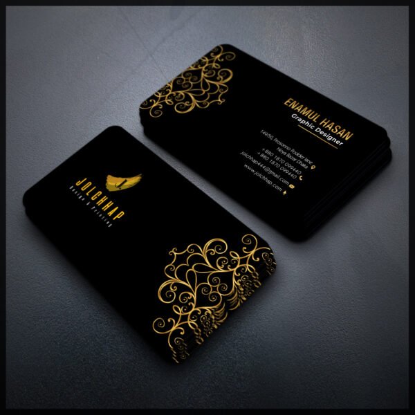 Back To Back Round Cutting Business Card