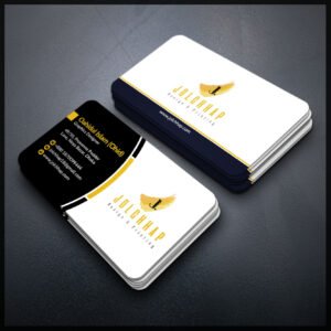 Back To Back Round Cutting Business Card