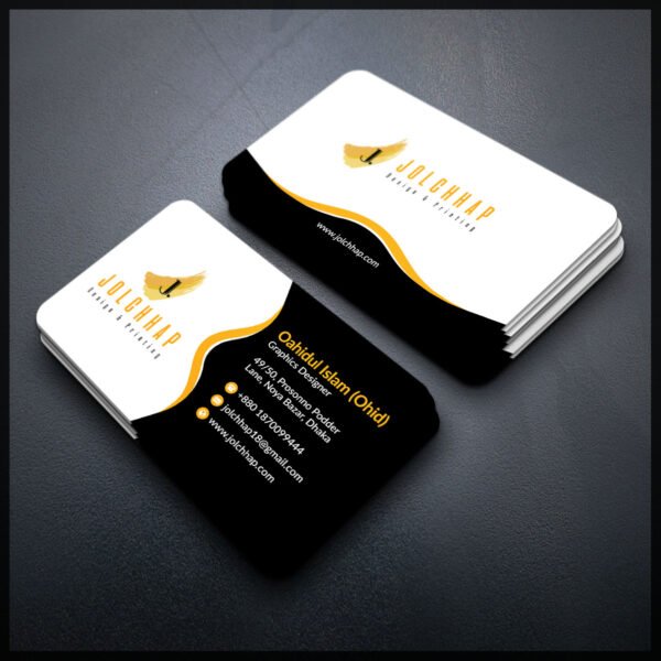 Back To Back Round Cutting Business Card