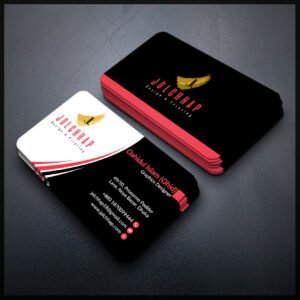 Back To Back Round Cutting Business Card