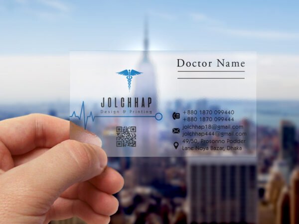 Premium Transparent Business Card