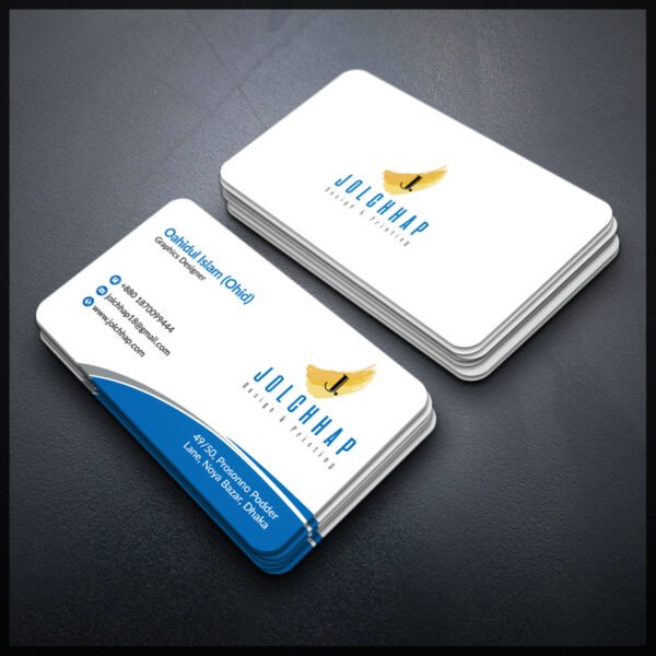 Back To Back Round Cutting Business Card