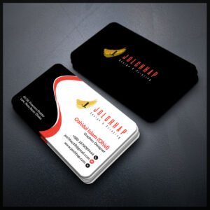 Back To Back Round Cutting Business Card