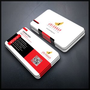 Back To Back Round Cutting Business Card