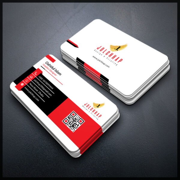Back To Back Round Cutting Business Card