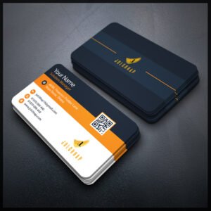 Back To Back Round Cutting Business Card